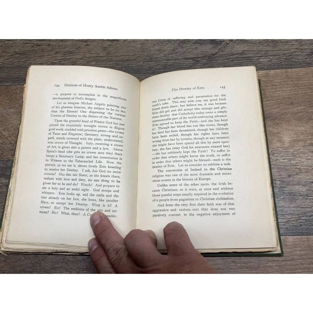 Orations Of‎ Henry Austin Adams  1903, Rare, With Gilt On Top.